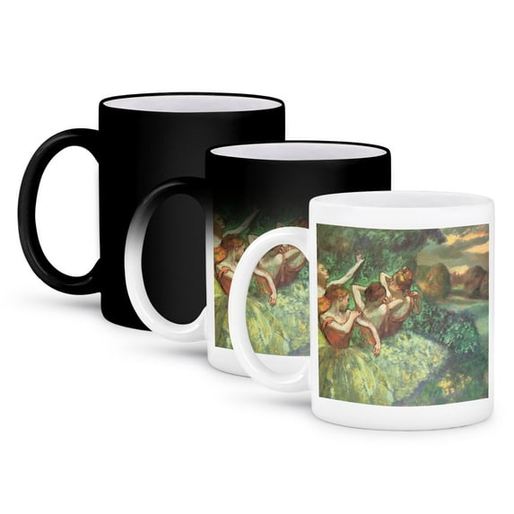 3dRose, Four Dancers by Edgar Degas, 11oz Magic Transforming Mug