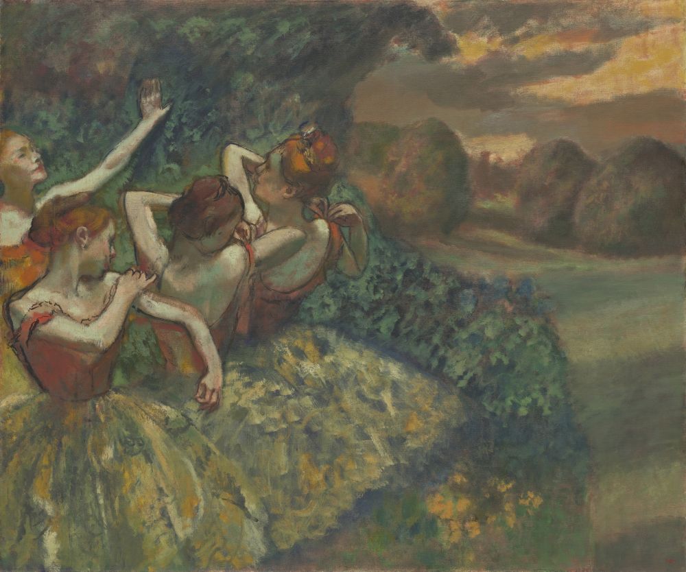 Four Dancers Canvas Art - (24 x 18)