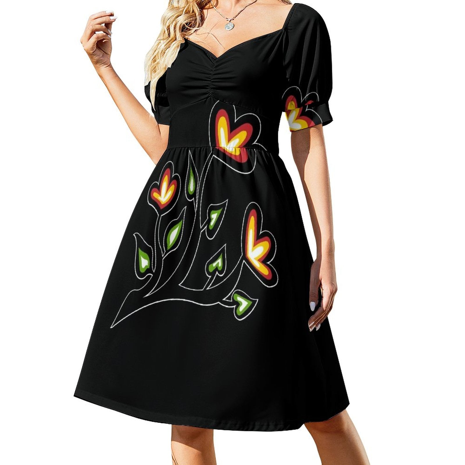 knee length dresses for ladies Victoria - Modern White Dress main image 1