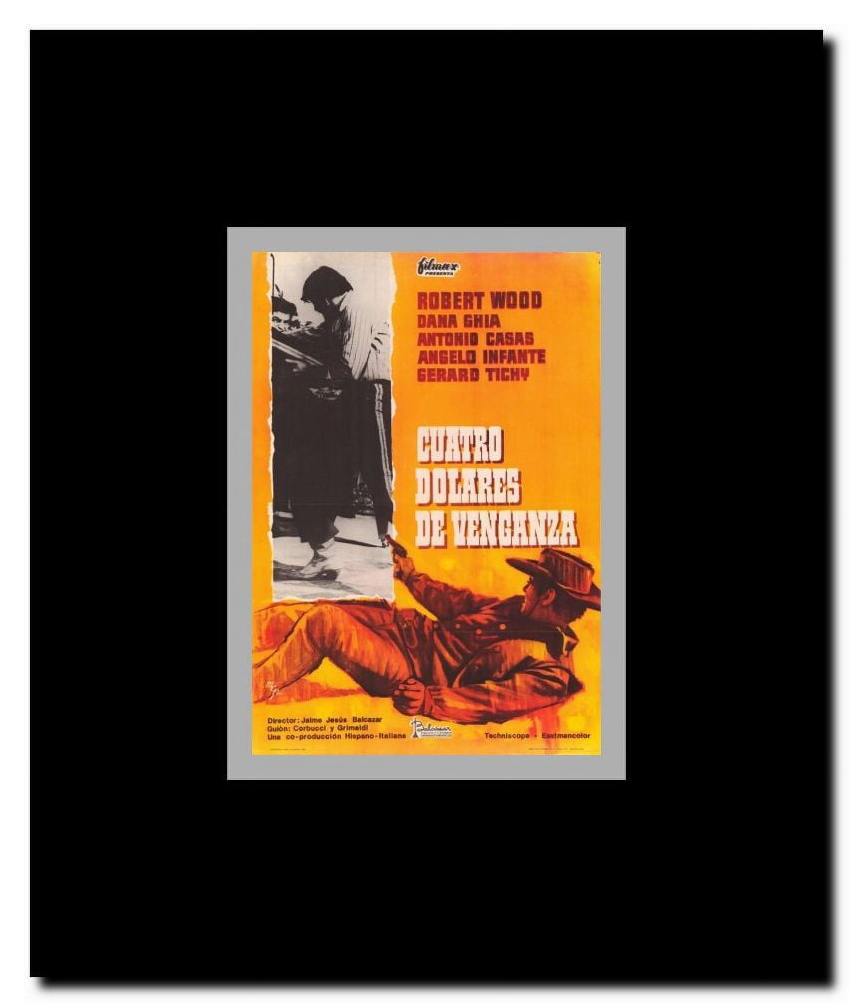 Four Dollars for Vengeance Framed Movie Poster