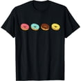 thumbnail image 1 of Four Donuts Doughnut Dough Sweet Dessert T-Shirt, 1 of 4
