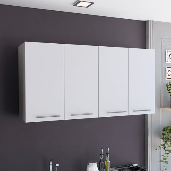 Four-Door, Particle Board - Wall Cabinet - Pantry Use / Organize Pantry Goods