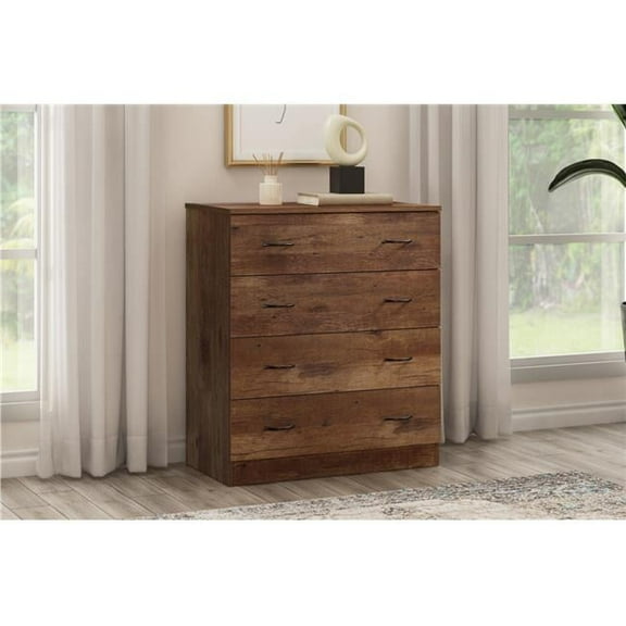 Four Drawer Chest, Mountain Oak
