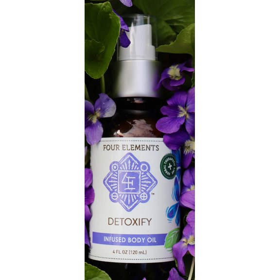 Four Elements Organic Herbals Detoxify Body Oil 4 oz Oil