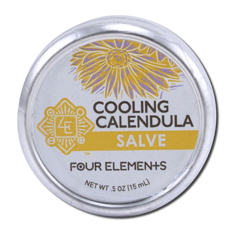 Four Elements Organic Herbals Cooling Calendula Salve .5 oz Container ...