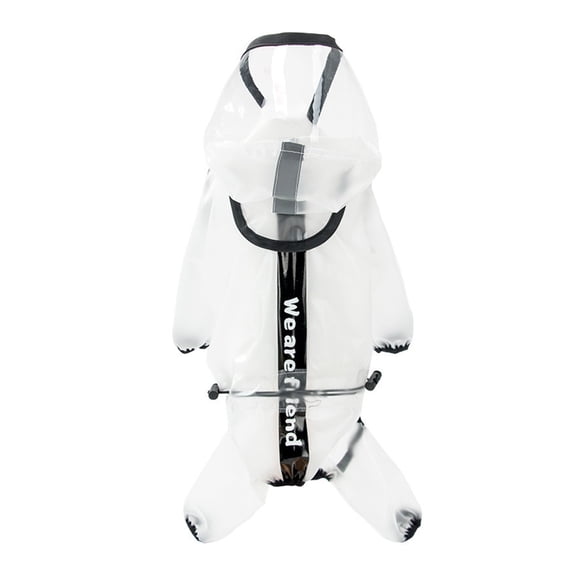 Four Feet Full Coverage Pet Raincoat Comfortable Breathable TPU Material Waterproof Dog Cat Jacket Fashionable Outdoor Wet Weather Apparel