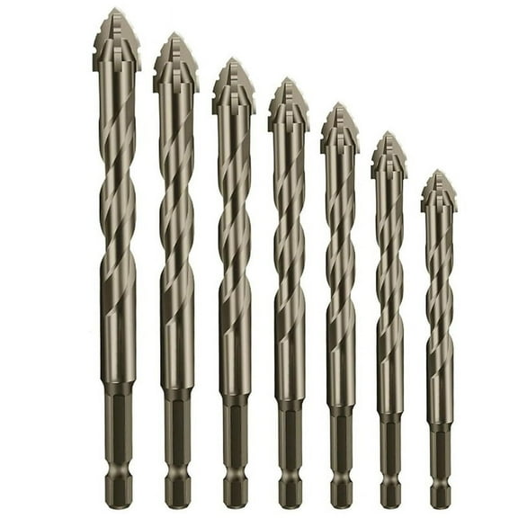 Four-Flute Sawtooth Eccentric Drill Bit, Four Edged Serrated Drill, Bit