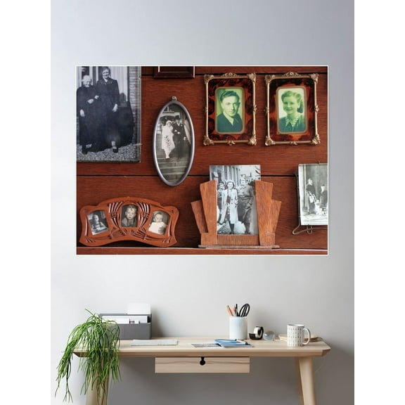 Four Generations Poster Wall Art, Modern Wall Decor For Living Room Bedroom, 8x12 UNFRAMED