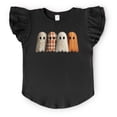 thumbnail image 1 of Four Ghosts Shadow Quilted Printed - Flutter Sleeve Graphic T-Shirt, 1 of 11