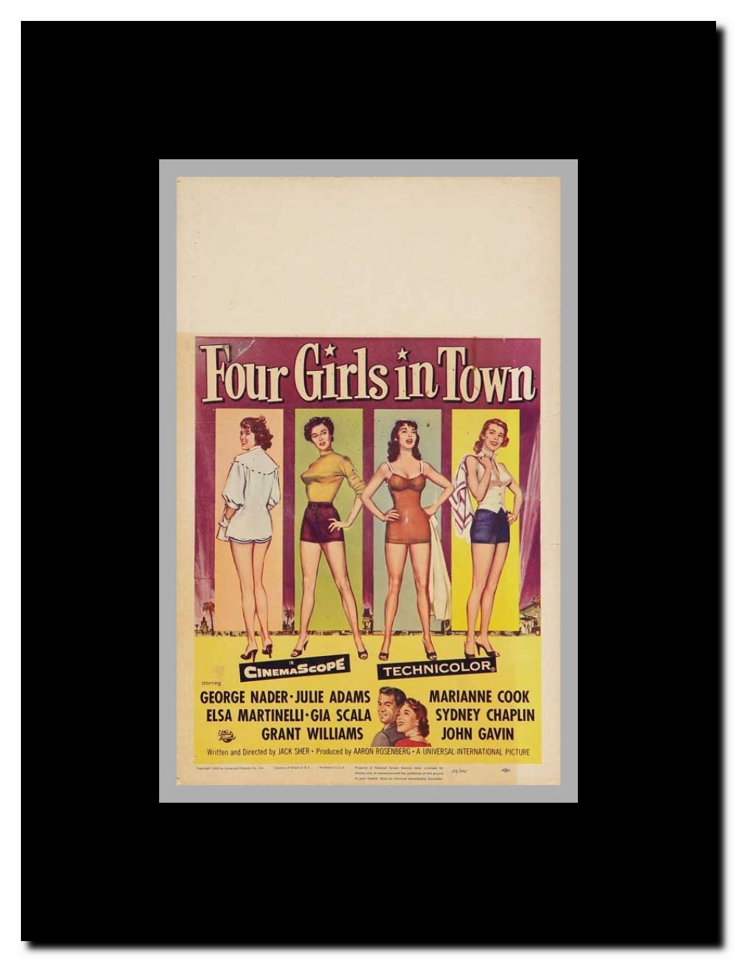 Four Girls in Town Framed Movie Poster