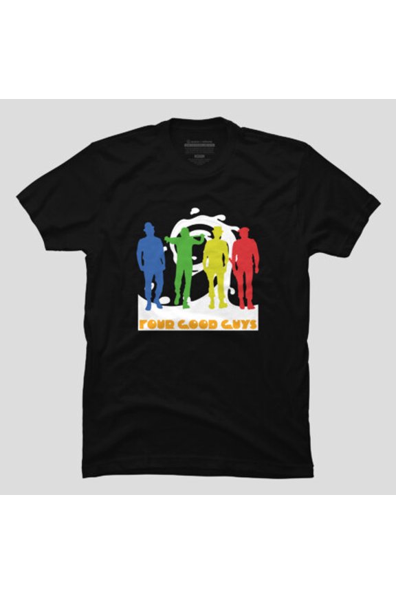 Four Good Guys Funny Character Parody Graphic T-shirt M2984300, Up to Size 5XL