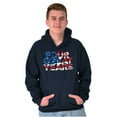 thumbnail image 1 of Four Great Years President Trump Unisex Plus Fleece Graphic Hoodie Brisco Brands 2X, 1 of 4