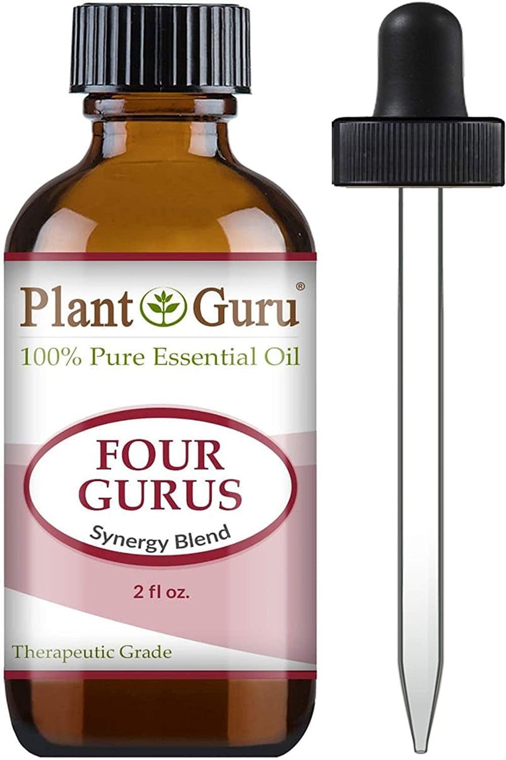 Four Gurus Essential Oil Blend 2 oz. Bulk 100% Pure Natural Therapeutic Grade Thieves Blended with Clove, Cinnamon, Lemon, Rosemary Eucalyptus for Aromatherapy Diffuser and Immune Support