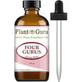 thumbnail image 1 of Four Gurus Essential Oil Blend 4 oz. Bulk 100% Pure Natural Therapeutic Grade Thieves Blended with Clove, Cinnamon, Lemon, Rosemary Eucalyptus for Aromatherapy Diffuser and Immune Support, 1 of 3