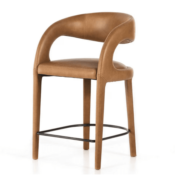 Four Hands - Hawkins Stool - Butterscotch - Counter - 230067-017