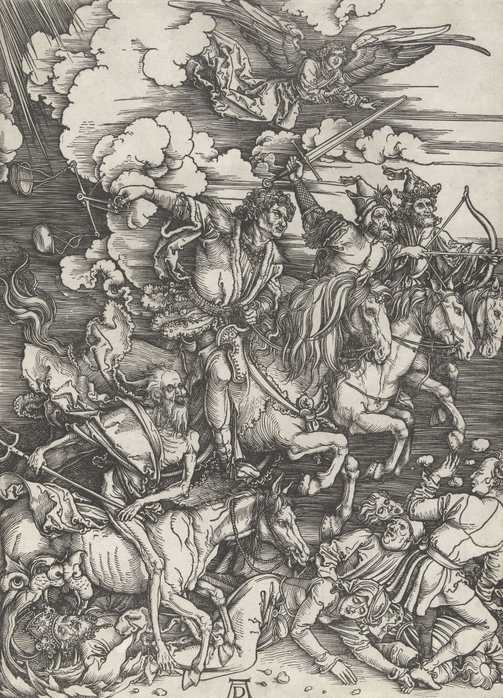 Four Horsemen Of The Apocalypse Canvas Art - (24 x 36)