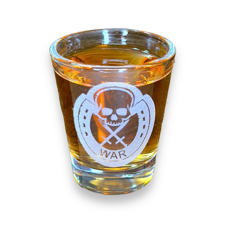 2oz Four Horsemen PLAGUE Shot Glass 2oz Four Horsemen PLAGUE Shot Glass