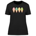 thumbnail image 1 of Four Ice Creams T-Shirt Women -Image by Shutterstock, Female Small, 1 of 2