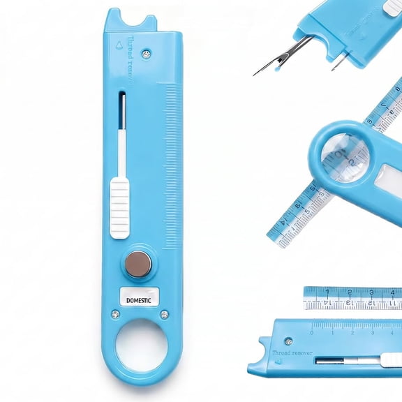 Four-In-One Sewing Threader with Plastic and Metal for guiding thread through compatible sewing