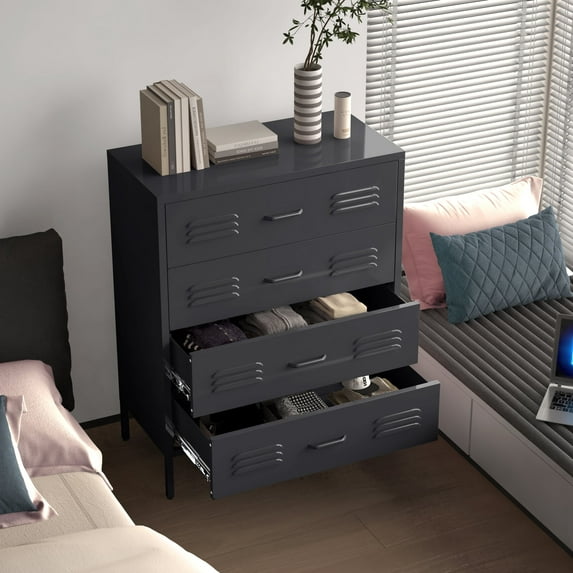 Four-Layer Chest Of Drawers, Locker Steel Rust Proof, Suitable For Bedroom, Corridor, Porch