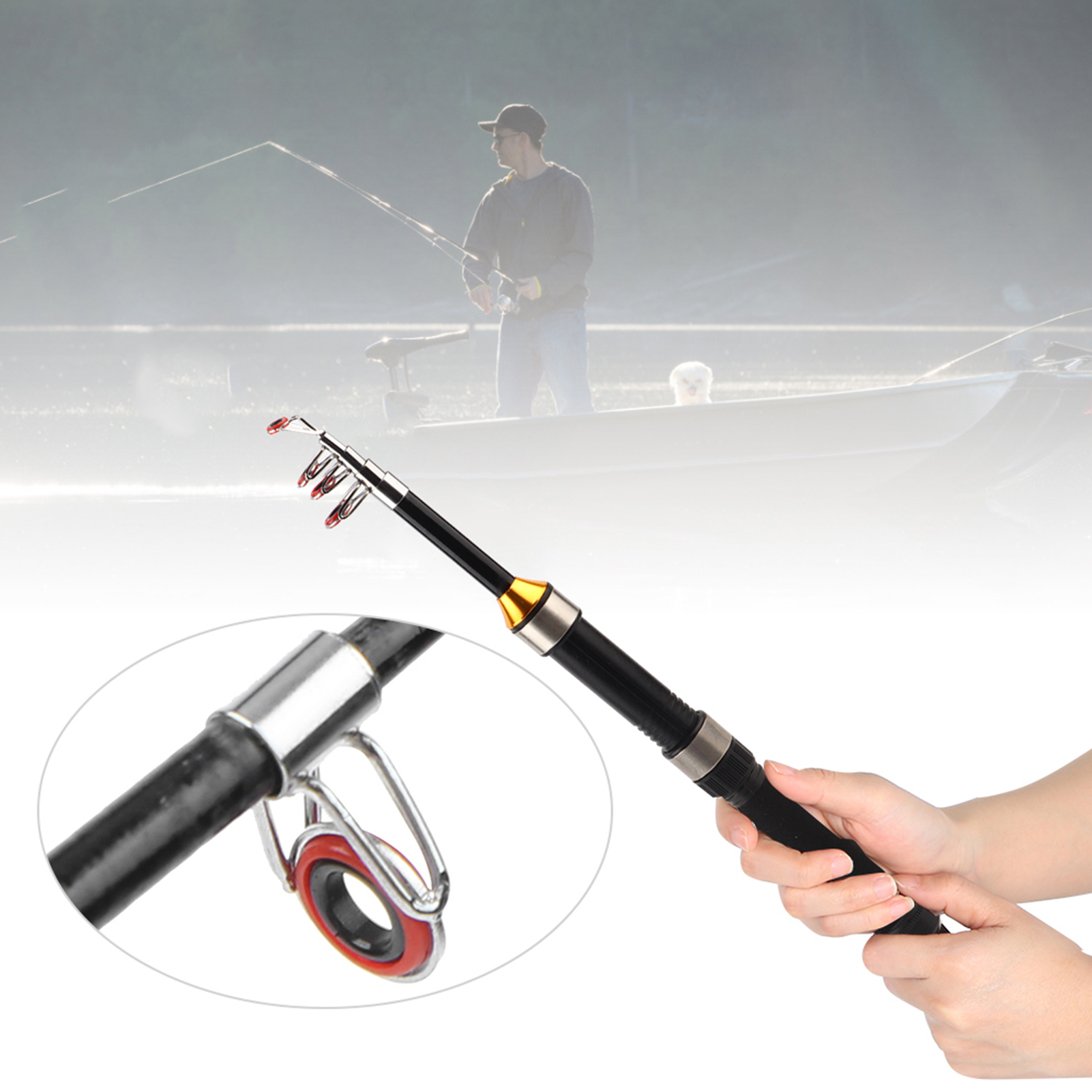 Four Layer Fishing Rod, Ultra Short Telescopic Ultra Short Fishing Rod