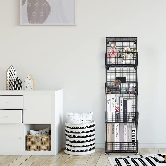 Four-Layer Kitchen Storage Rack With Removable Wheels Fruit Rack Spice Rack
