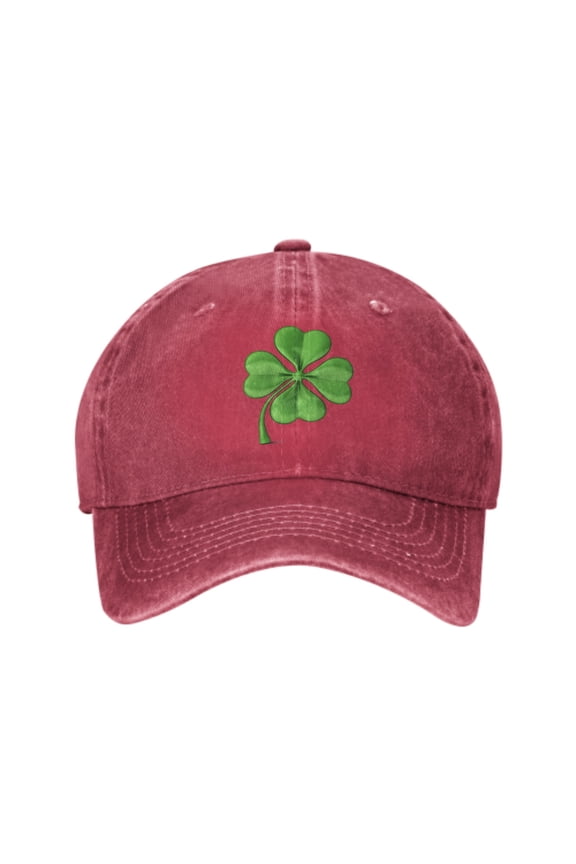 Four Leaf Clover Baseball Caps for Men Women Adjustable Casual Trucker Hats for Fishing Outdoor Activities Fashion Hats