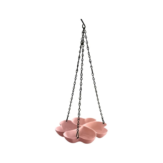 Four-Leaf Clover Bird Feeder and Waterer - Window Bird Feeder, Outdoor Hanging 4-Compartment Bird Feeder for Wild Birds and Pets, Garden Decoration Gift (5 Colors)