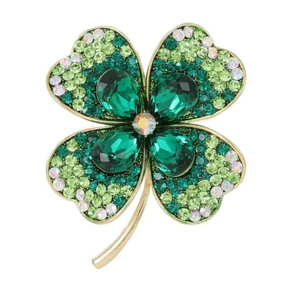 Four Leaf Clover Brooch New Accessory Gift P1I3