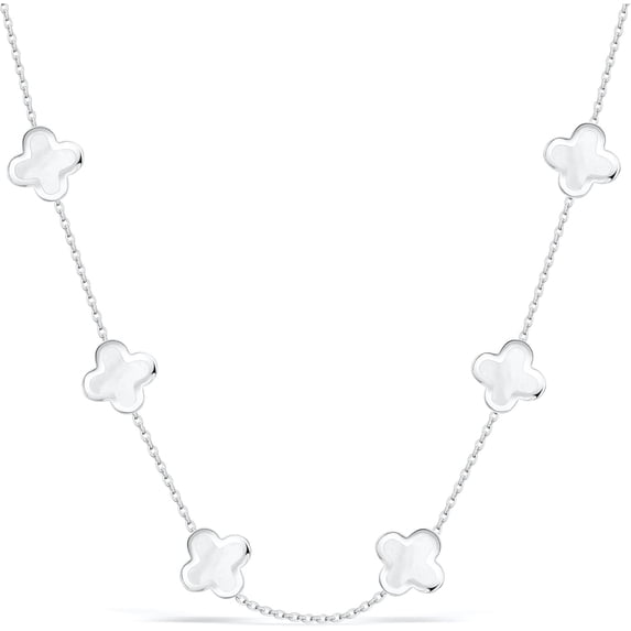 Four Leaf Clover Choker Necklace for Women | 18K Gold Plated Lucky 4 Leaf Jewelry | Trendy Gifts for Her