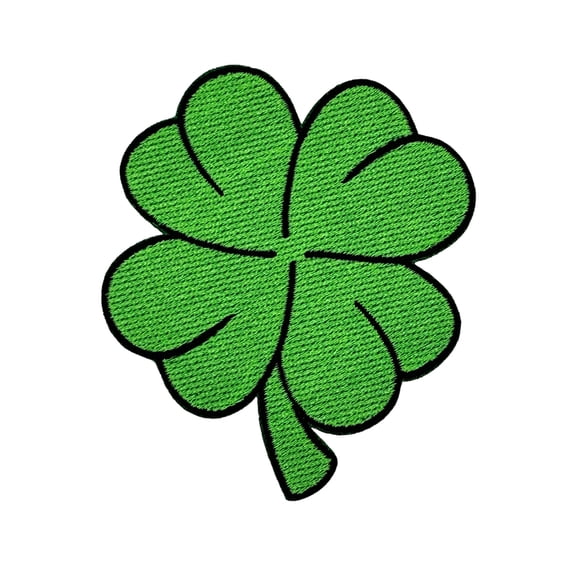 Four Leaf Clover Embroidered Iron-on Patch | Clayton Jewelry Labs