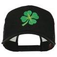 thumbnail image 1 of Four Leaf Clover Embroidered Trucker Cap - Black OSFM, 1 of 5