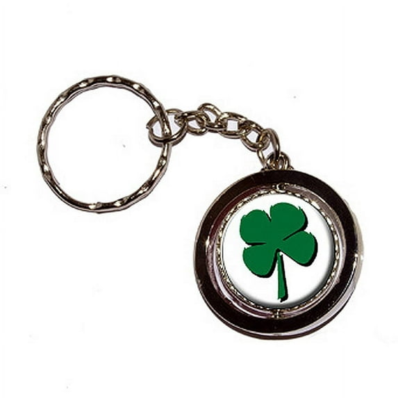 Four Leaf Clover Irish New Keychain Ring