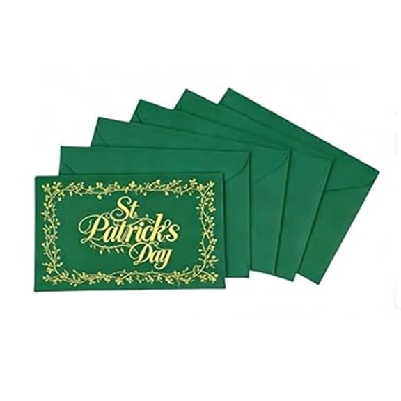 Four Leaf Clover Luck Charm Shamrock Craft Kit 10 Preserved Real Pressed Four-Leaf Clovers for Good Luck in Envelopes for Scrapbooking Wedding Favors Irish Blessing Decorations