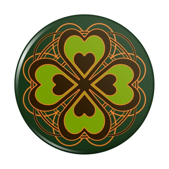 Four Leaf Clover Lucky Kitchen Refrigerator Locker Button Magnet