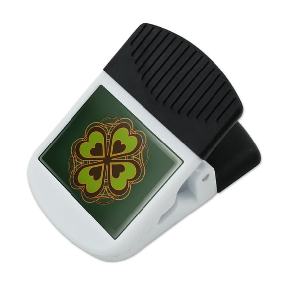 Four Leaf Clover Lucky Refrigerator Fridge Magnet Magnetic Hanging Hook Note Snack Clip