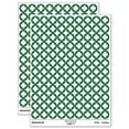 thumbnail image 1 of Four Leaf Clover Lucky Solid 200+ Round Stickers - Dark Green - Matte Finish - 0.50" Size, 1 of 3