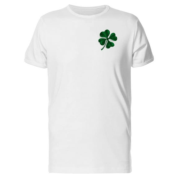 Four Leaf Clover, Lucky T-Shirt Men -Image by Shutterstock, Male Small