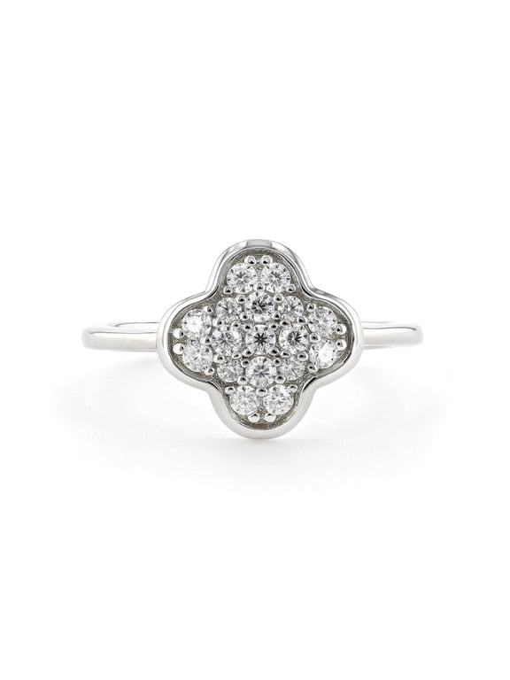 Four Leaf Clover Moissanite Ring