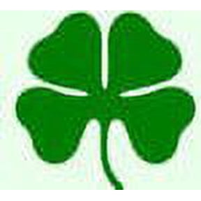 Four Leaf Clover Shamrock Vinyl Decal Sticker | Cars Trucks Vans SUVs Laptops Walls Windows Cups | Green | 5.5 X 5.5 | KCD2121