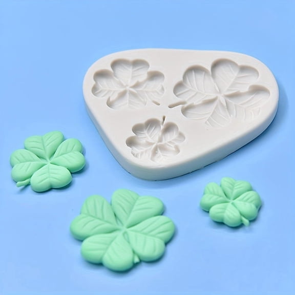 Four-Leaf Clover Silicone Mold - Premium Food-Grade Baking & Crafting Tool for Creative Projects