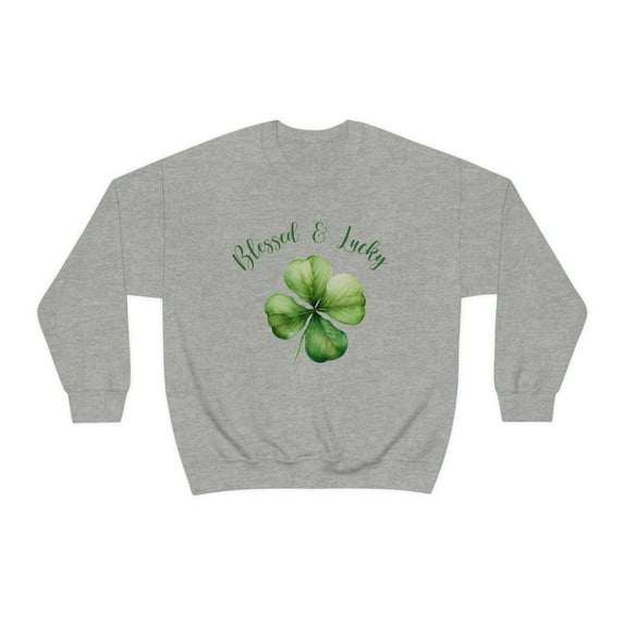 Four Leaf Clover St Patricks Day Women's Sweatshirt Irish Shirt