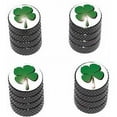thumbnail image 1 of Four Leaf Clover Tire Rim Wheel Aluminum Valve Stem Caps, Multiple Colors, 1 of 1