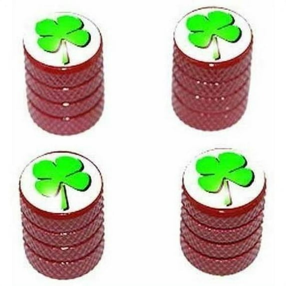 Four Leaf Clover Tire Rim Wheel Aluminum Valve Stem Caps, Multiple Colors