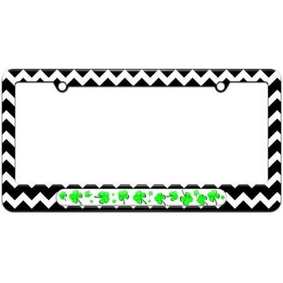 Four Leaf Clovers License Plate Tag Frame, Multiple Colors