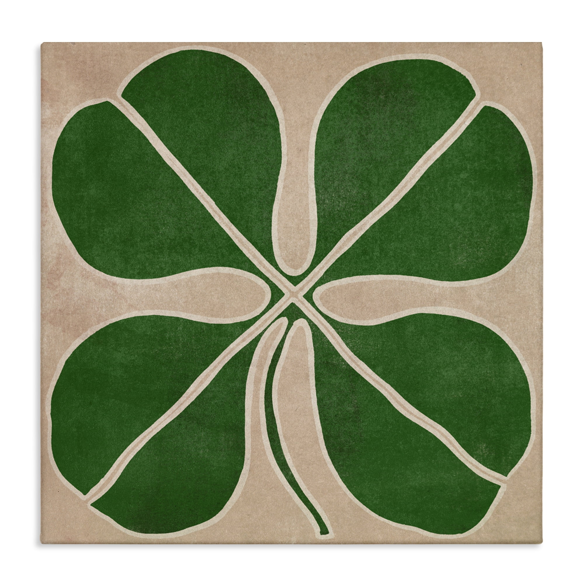 Four Leaf Symmetry Canvas Wall Art, design by June Erica Vess