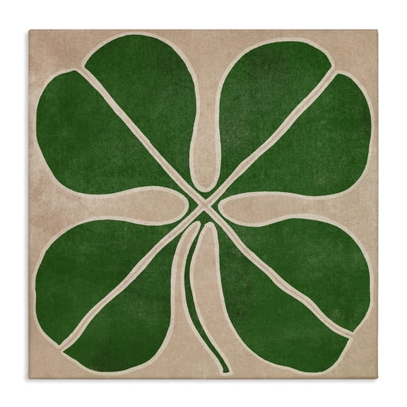 Four Leaf Symmetry Canvas Wall Art, design by June Erica Vess