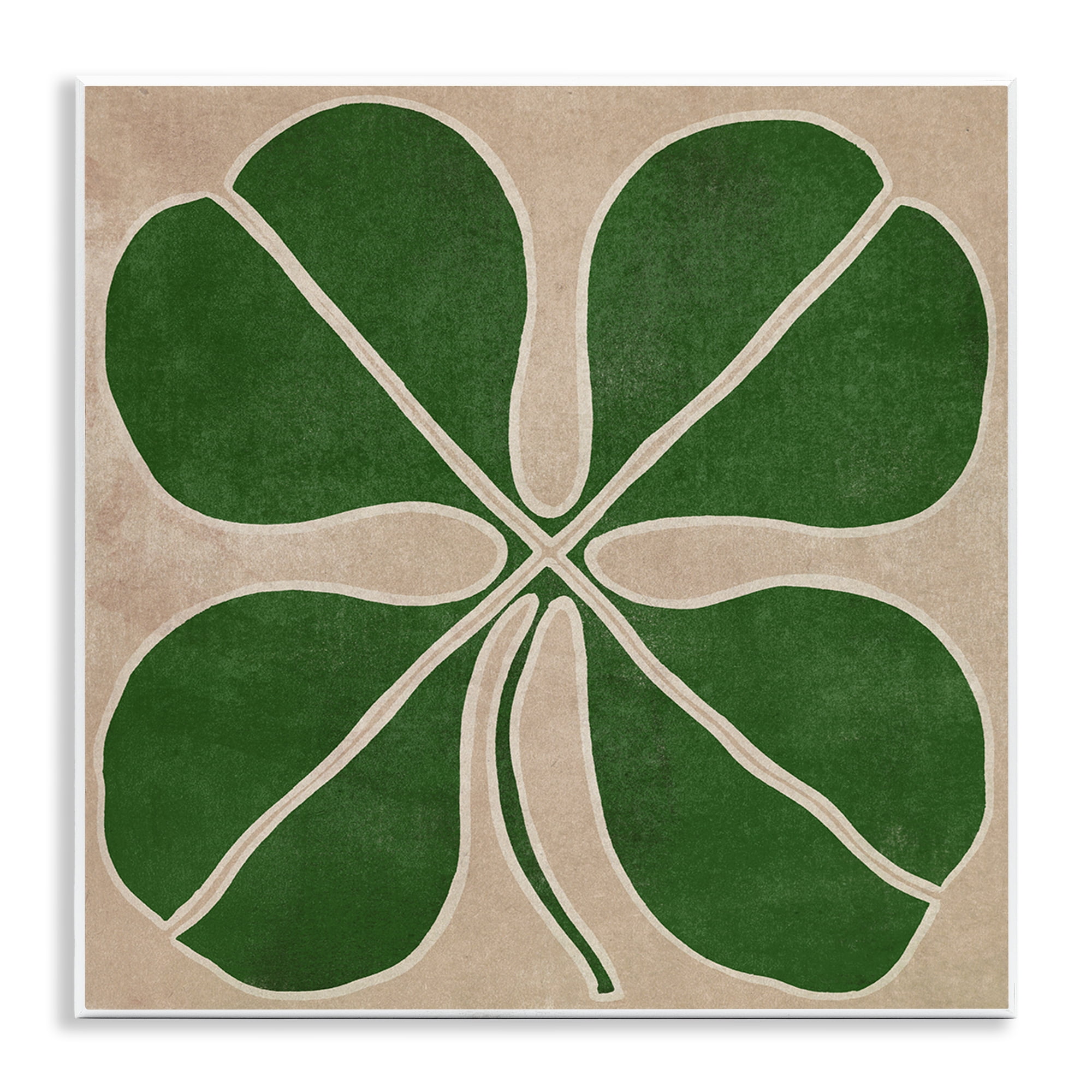 Four Leaf Symmetry Wall Plaque Art, design by June Erica Vess