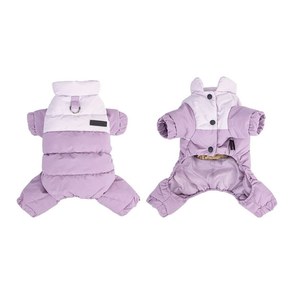 Four Leg Dog Jacket Winter Warm Apparel Waterproof Thermal Outerwear Jumpsuit for Small Medium Large Breed Puppy Cold Weather Protection Outdoor Activities