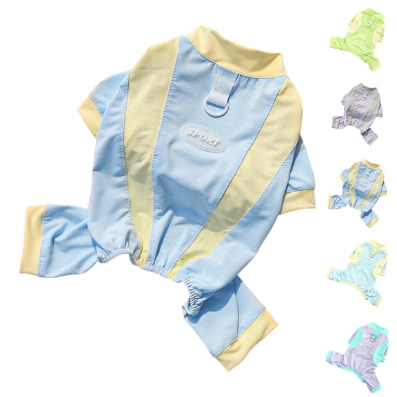 Four-Leg Ice Silk Pet Suit - Full-Body Sunscreen Dog Cat Clothing with Leg Coverage - Ideal for Sensitive Skin & Extended Outdoor Time